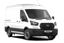 Car Hire Haslemere - White Ford Transit Medium Wheel Base - Van hire Haslemere